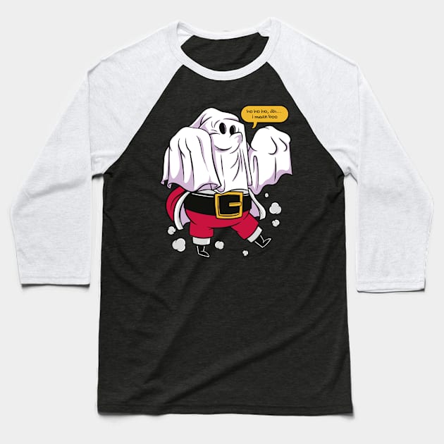 Funny Christmas Santa 🎁 Baseball T-Shirt by Anonic